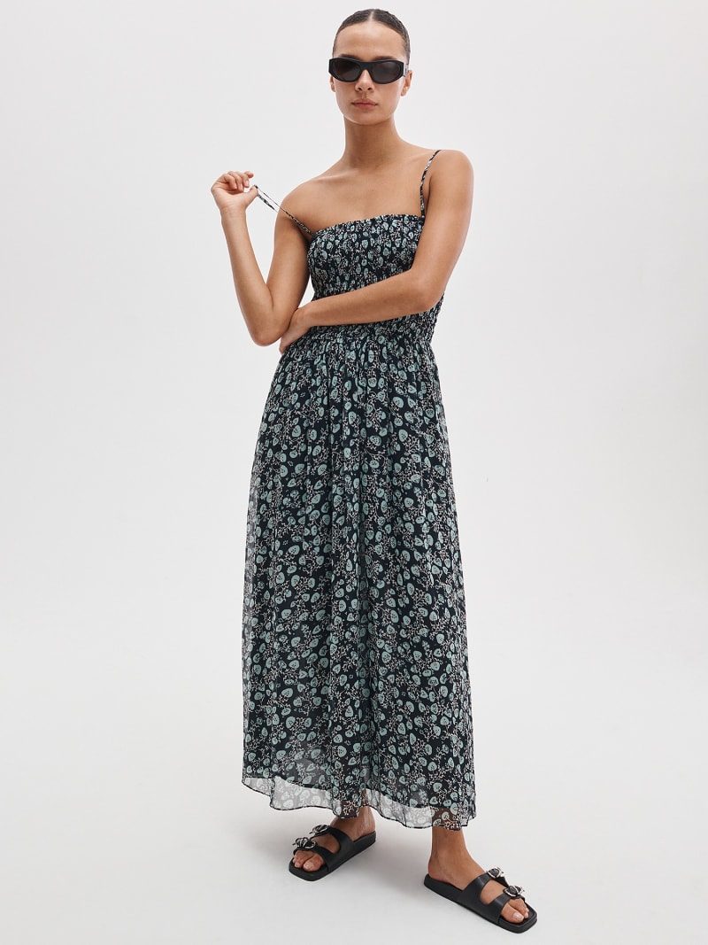 Hallie Strapless Floral Dress