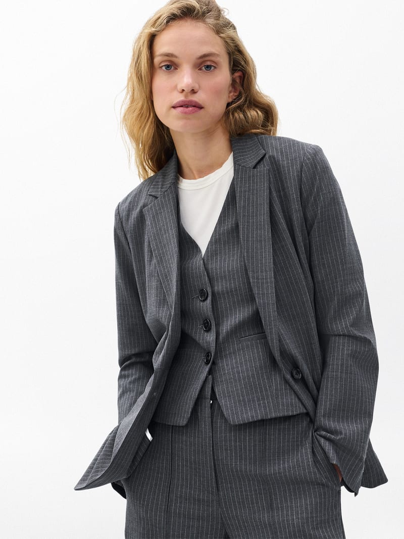 Jennifer Striped Two-in-One Blazer