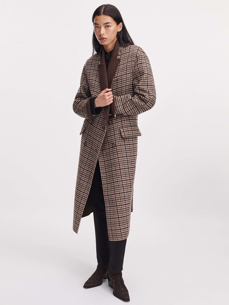 Vasso Double-Face Plaid Coat