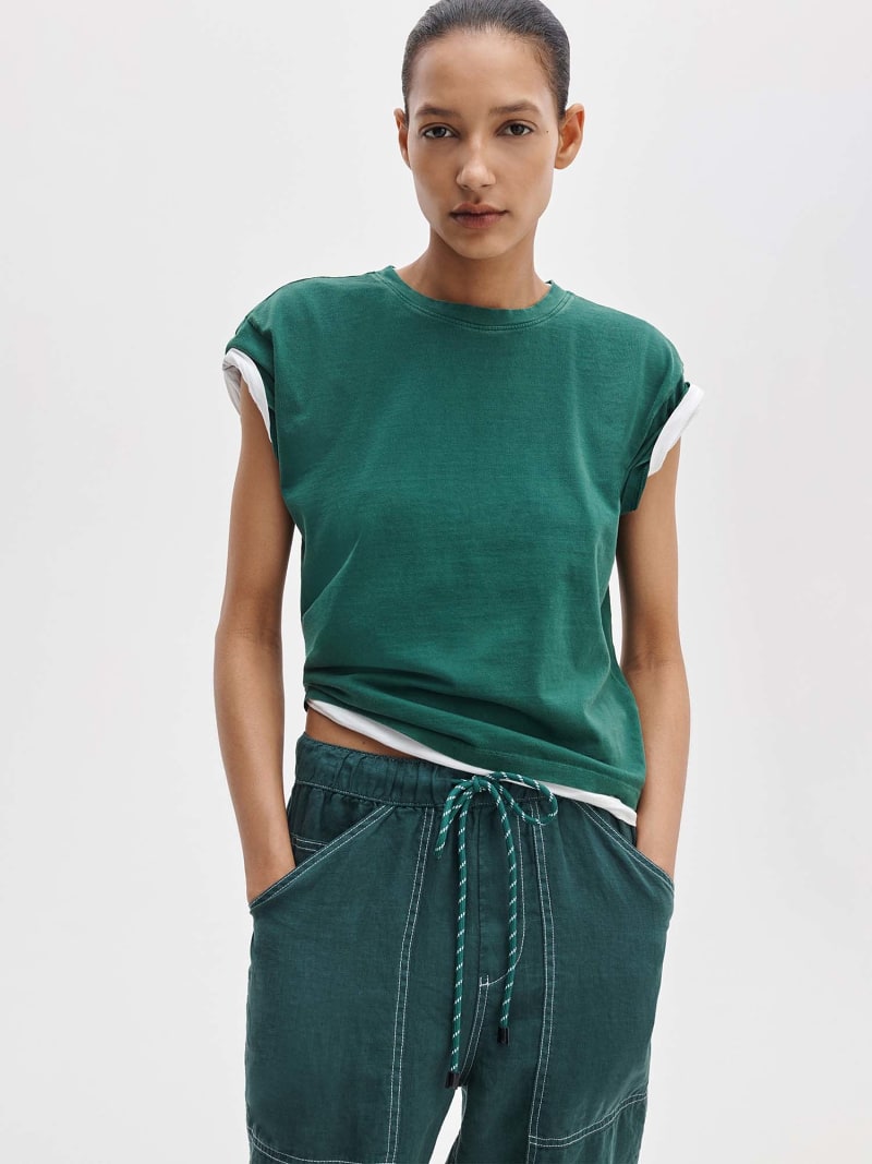 Kelly gewaschenes Boxy-T-Shirt