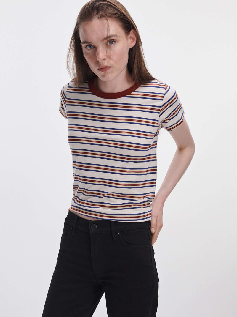 T-shirt Striped Slub