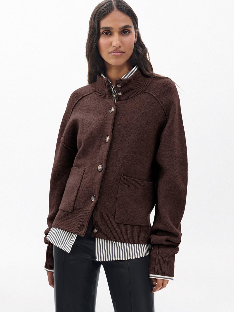 Bridget Cardigan mit Stehkragen