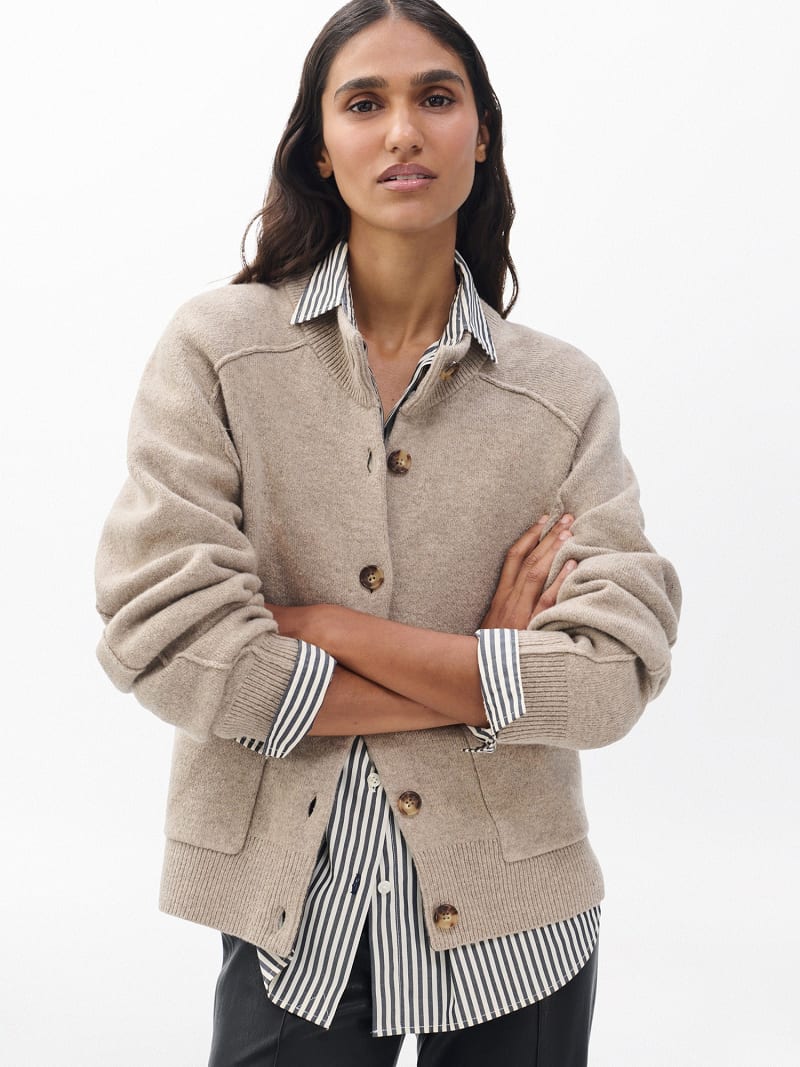 Bridget Cardigan mit Stehkragen