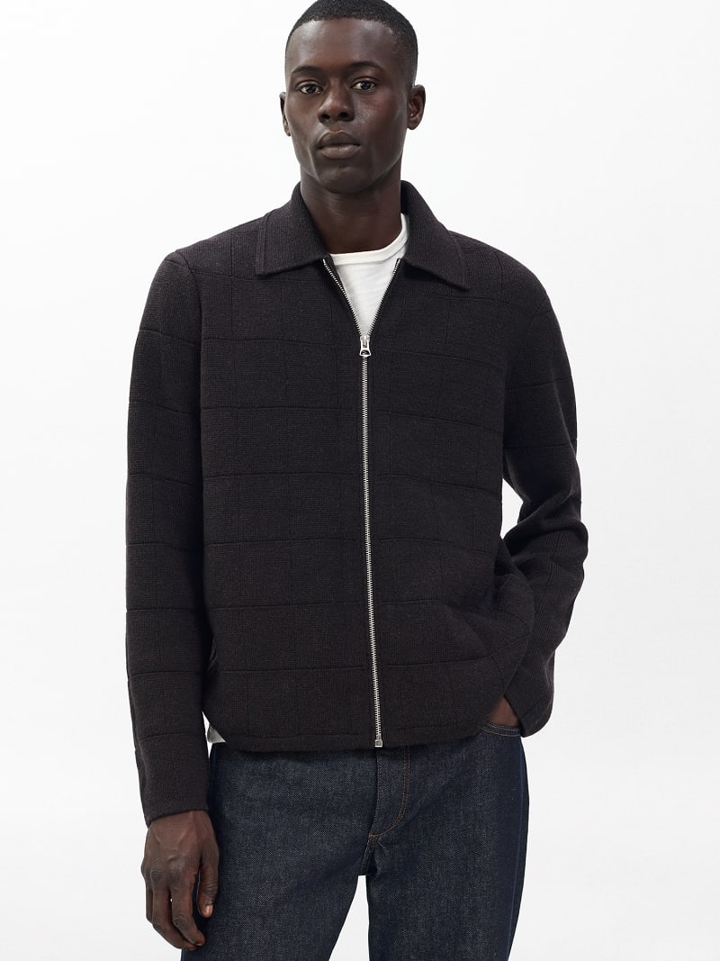 Melrose Wollpullover mit durchgehendem Rei&szlig;verschluss