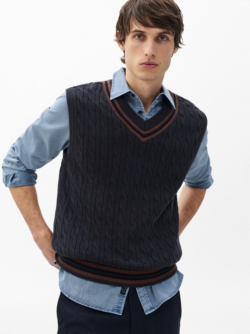 Tristan Cricket Strickweste