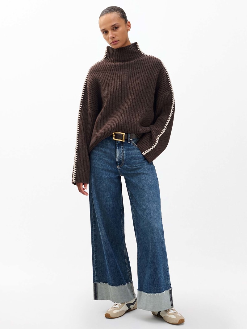 Sofie Cuffed Wide-Leg Jeans