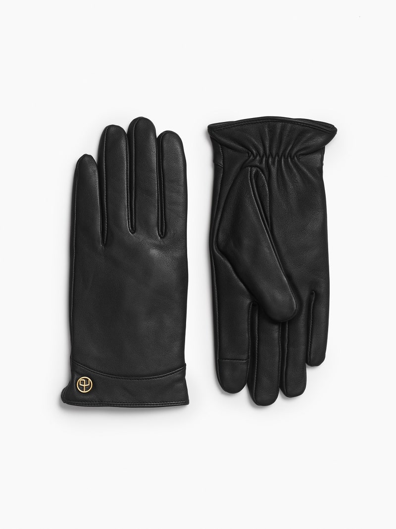 Gants en cuir doubl&eacute;s de cachemire Joni