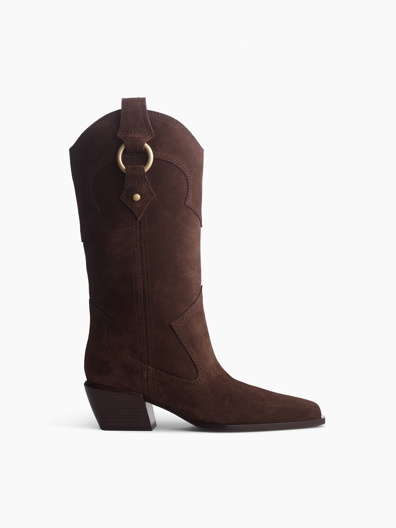 Stivali Cowboy in Suede Joni